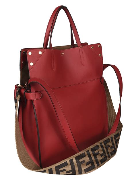 fendi red marble bag|Fendi designer handbags red.